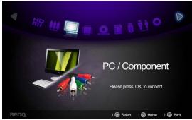 BENQ GP10 - Afficher des images avec un PC et des appareils de source vidéo - 1