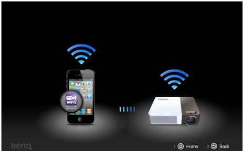 BENQ GP10 - Afficher le contenu de l'iphone/ipad sur le projecteur sans fil - 2