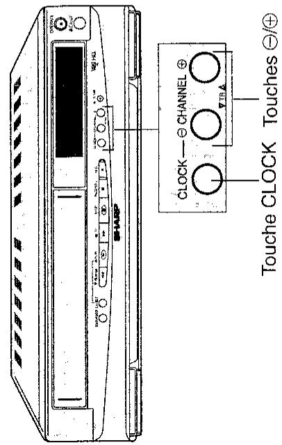 SHARP VC-A36SM/A52SM - REGLAGE DE L'HORLOGE - 1