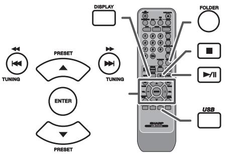 SHARP XL-DH330PH - Procédure de lecture de disques mp3/wma avec le mode dossier activé - 5