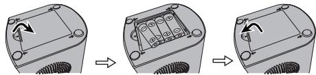 SHARP DK-CL3P - Installer/remplacer les piles de secours - 1