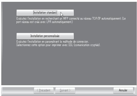 SHARP MX-M753U - Cliquez sur le bouton [installation standard]. - 1