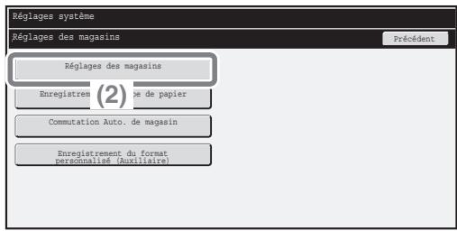 SHARP MX-M753U - Modification des réglages du magasin - 4