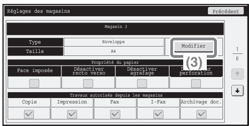 SHARP MX-M753U - Modification des réglages du magasin - 6