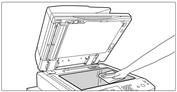 SHARP MX-M753U - NETTOYAGE DE LA VITRE D'EXPOSITION ET DU CHARGEUR AUTOMATIQUE DE DOCUMENTS - 1