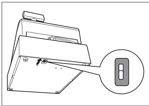 SHARP XE-A207 - Ouverture du tiroir à la main - 1