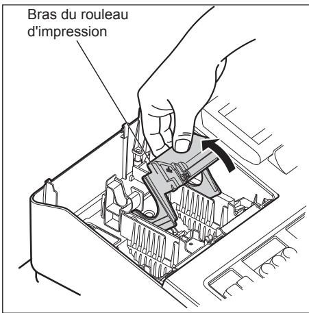 SHARP XE-A207 - ■ Enlèvement du rouleau de papier pour les tickets de caisse - 1