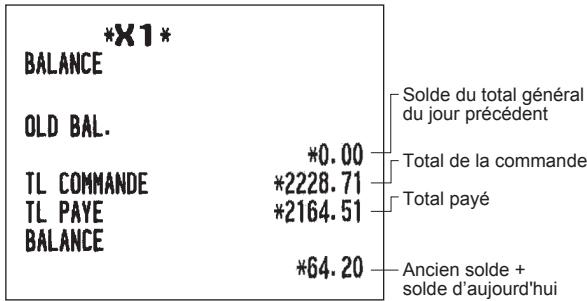 SHARP XE-A207 - ■ Rapport de solde (uniquement pour XE-A217W/XE-A217B) - 1