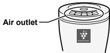 SHARP IG-BC2U - Set the unit in the cup holder with its air outlets facing in the desired direction. - 1
