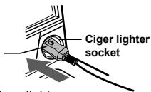 SHARP IG-BC2U - Insert the cigar plug into the cigar lighter socket. - 1