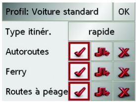 BECKER 7928 - La touche options de route - 2