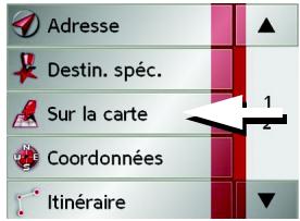 BECKER 7928 - Menu de navigation : sur la carte - 1
