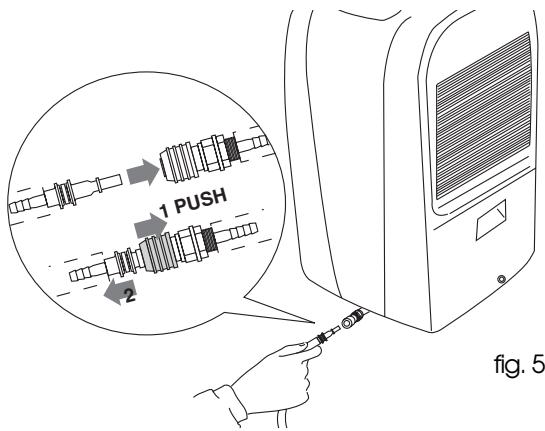 DELONGHI DH 300P - C) Évacuation en continu avec pompe vers l'extérieur - 5
