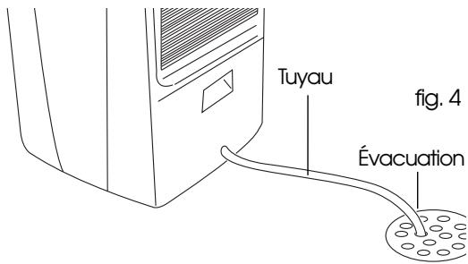 DELONGHI DH 300P - C) Évacuation en continu avec pompe vers l'extérieur - 4