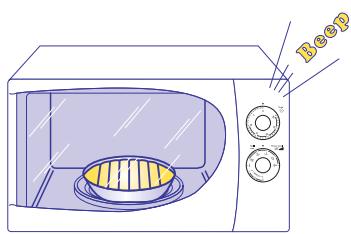 DELONGHI MW 451 - MISE EN MARCHE DU FOUR AVEC LA FONCTION COMBINÉE MICRO-ONDES + GRIL - 7