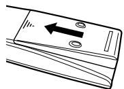 JVC RX-5040B - Plaatsen van batterijen in deafstandsbediening - 3