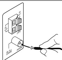 JVC RX-5040B - Aansluten van de FM-antenna - 2