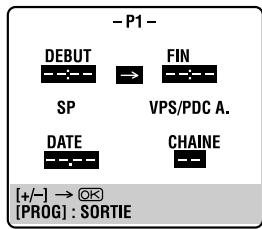 JVC HR-XV3EF - Acceder à l'écran de programme. - 1