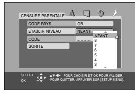 JVC HR-XV3EF - Sélectionner le niveau. - 1