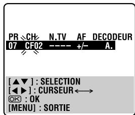 JVC HR-XV3EF - Sélectionner la gamme. - 1