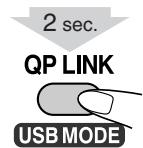 JVC UX-DM8 - Visualizzare la modalità di connessione USB attualmente selezionata: - 1