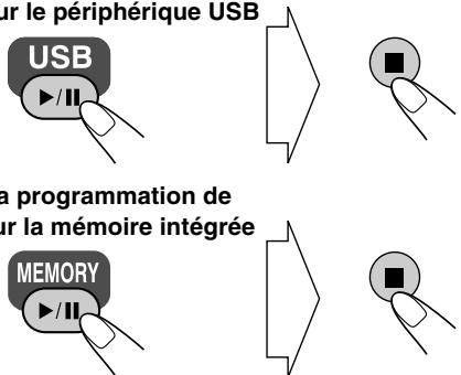 JVC UX-DM8 - Demarrez et arrêtez la lecture. - 1