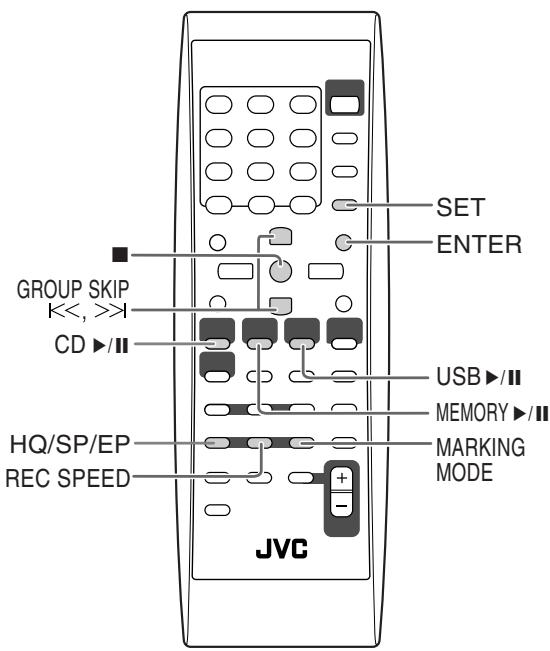 JVC UX-DM8 - Bediening voor opname - 1