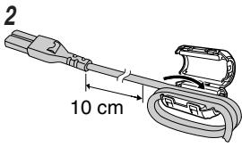 JVC UX-DM8 - Bevestigen van het Kernfilter - 2