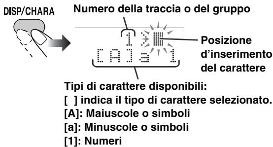 JVC UX-DM8 - Inserimento dei titolo - 1