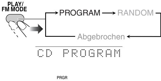 JVC UX-DM8 - Programmierung der Abspielreihenfolge von Tracks auf einer Disc - 2