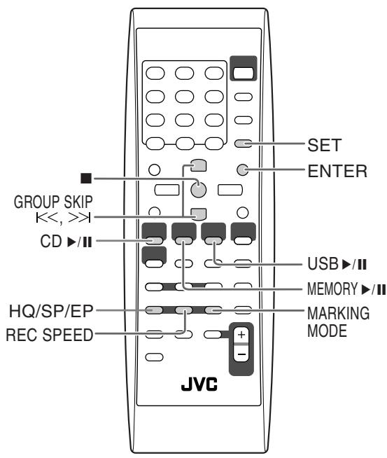 JVC UX-DM8 - Fernbedienung - 1