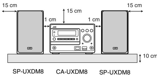 JVC UX-DM8 - ATTENTION: Ventilation Correcte - 1