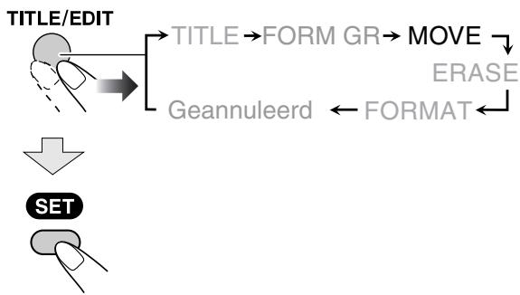 JVC UX-DM8 - Verplaatsen van een fragment (MOVE) - 2