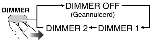 JVC UX-DM8 - Veranderen van de displayhelderheid - 2