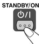 JVC UX-DM8 - Per spagnere (mettere in standby) il sistema - 1