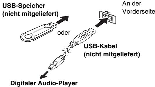 JVC UX-DM8 - Zum Anschlieben eines USB-Geräts - 1
