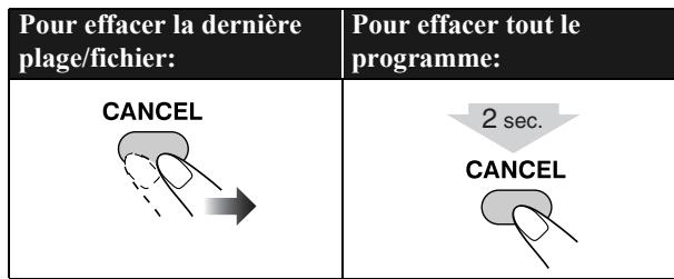 JVC UX-DM8 - Pour modifier le programme - 1