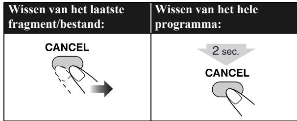JVC UX-DM8 - Veranderen van het programme - 1