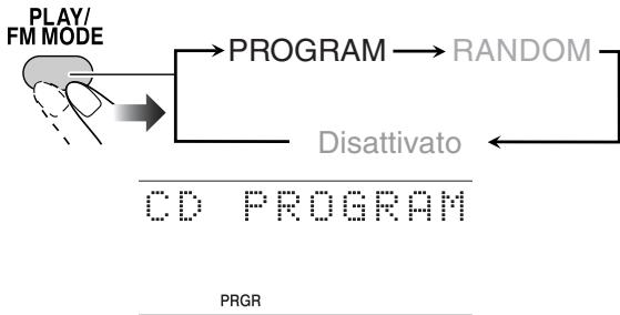 JVC UX-DM8 - Attivare la riproduzione programmata. - 1