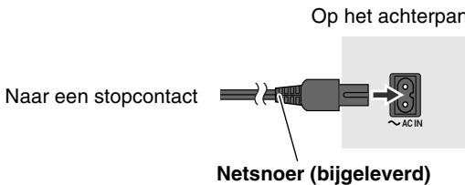 JVC UX-DM8 - Aansluiten van het netsnoer - 1