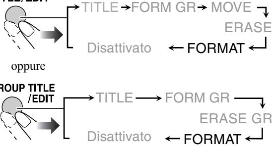 JVC UX-DM8 - Selezionare "FORMAT". - 1