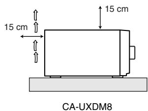 JVC UX-DM8 - ATTENTION: Ventilation Correcte - 2