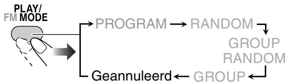 JVC UX-DM8 - Uitschakelen van willekeurige groepweergave - 1
