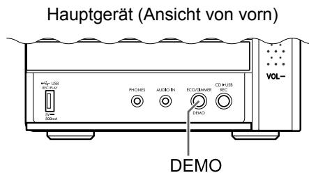 JVC UX-GN7V - Deaktivieren der Demo-Anzeige - 1