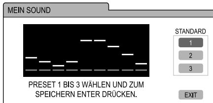 JVC UX-GN7V - Drücken Sie wiederholt oder , um die Voreinstellungsnummer von 1 bis 3 auszuwahlen. - 1