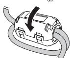 JVC XS-SR4 - Utilisation du tore de ferrite - 4