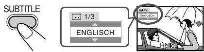 JVC UX-G48 - Einstellung der Untertitelsprache Remote ONLY - 1