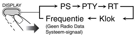 JVC UX-G48 - Tonen van "Radio Data System" informatatie - 1