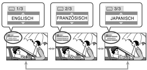 JVC UX-G48 - Einstellung der Untertitelsprache Remote ONLY - 3