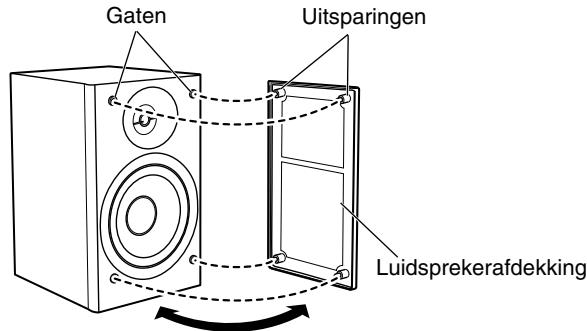 JVC UX-G48 - Verwijderen van de luidsprekerafdekkingen: - 1